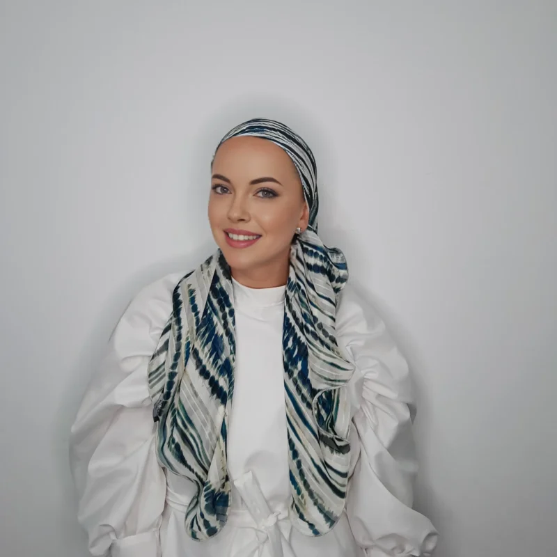 ⁦שיפון הדפס אבן פסי טורקיז⁩ – תמונה ⁦6⁩