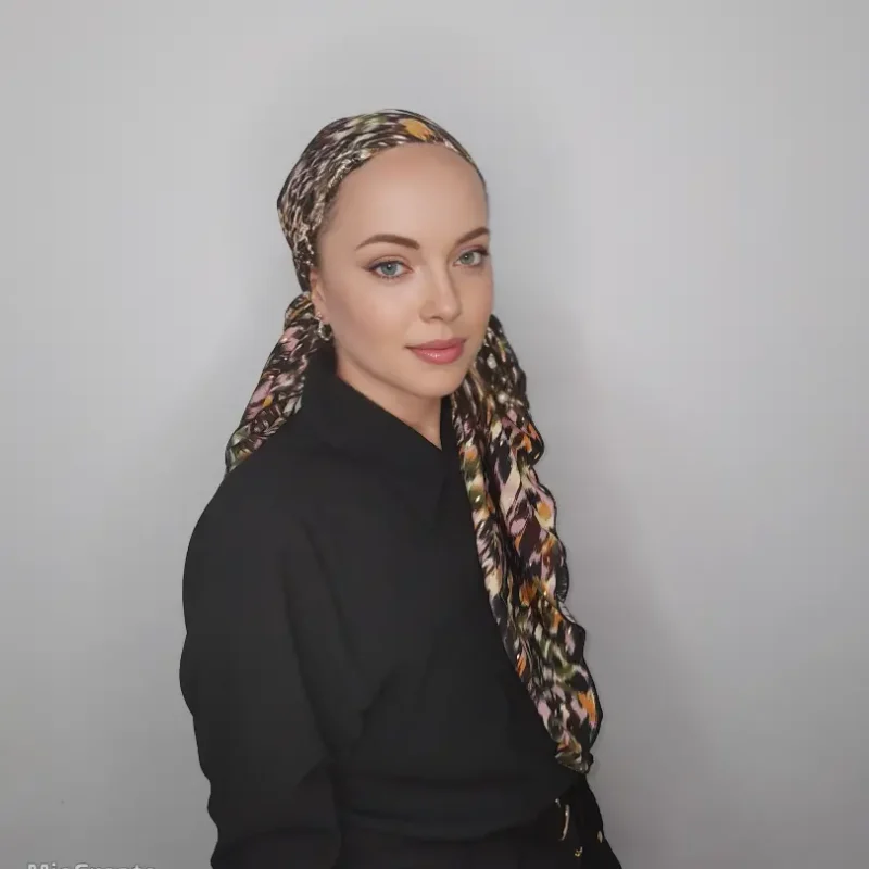 ⁦קרפ הדפס כתמים עם נקודות זהב⁩ – תמונה ⁦2⁩