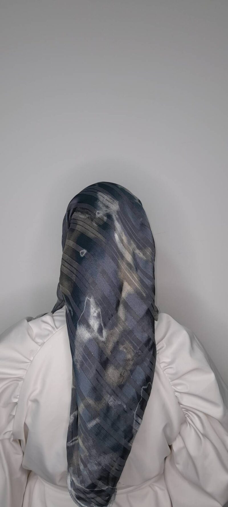 ⁦שיפון הדפס תכלת אפור⁩ – תמונה ⁦2⁩