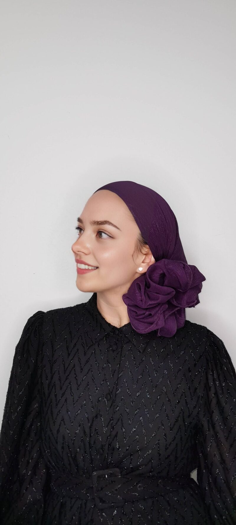 ⁦שיפון סגול נוצצת חגיגית⁩ – תמונה ⁦3⁩