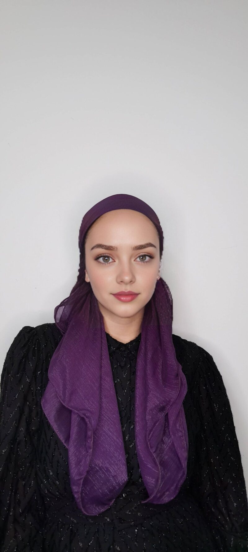 ⁦שיפון סגול נוצצת חגיגית⁩ – תמונה ⁦5⁩