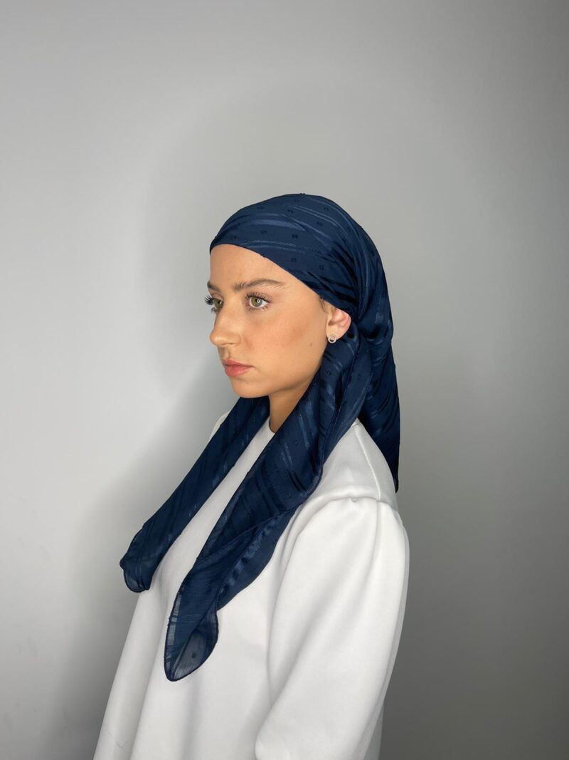 ⁦שיפון טורקיז כהה נוצץ⁩ – תמונה ⁦2⁩